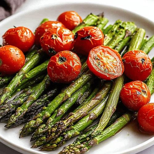 Easy Roasted Asparagus and Tomatoes Recipe