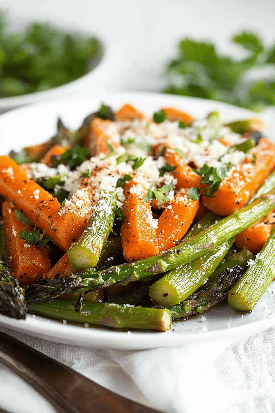 Easy Roasted Carrots and Asparagus Recipe