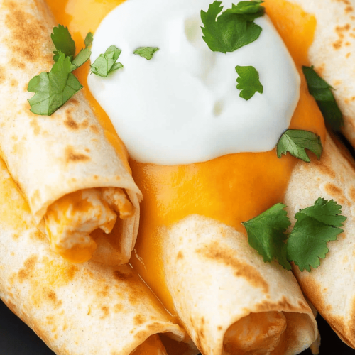 Easy Salsa Chicken Flautas Recipe