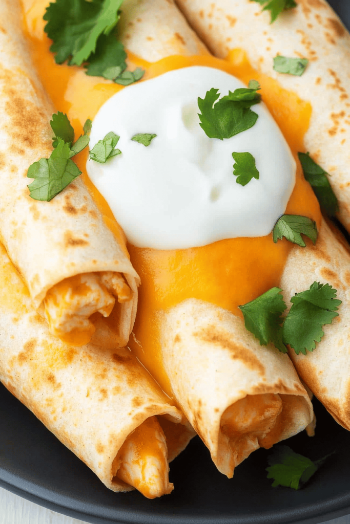 Easy Salsa Chicken Flautas Recipe
