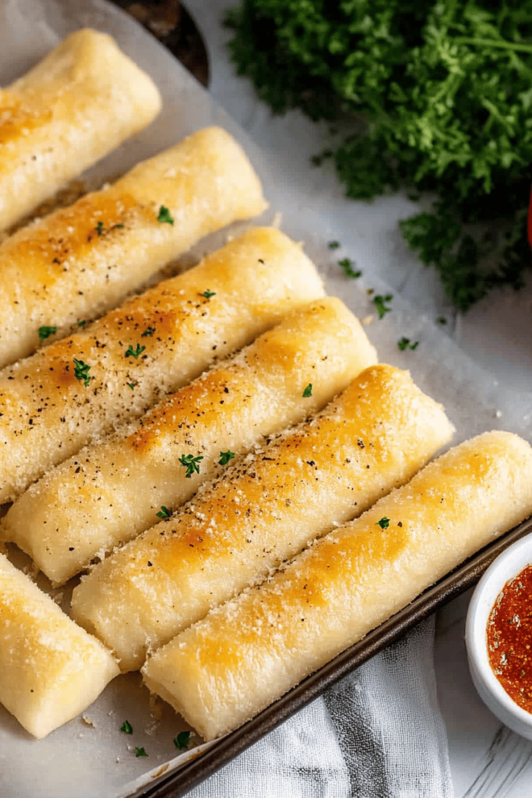 Easy Sheet Pan Breadsticks Recipe