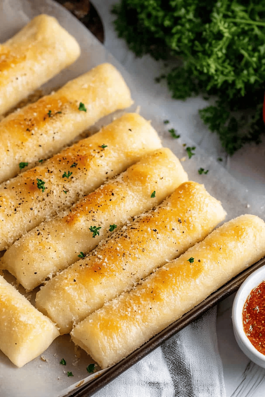 Easy Sheet Pan Breadsticks Recipe