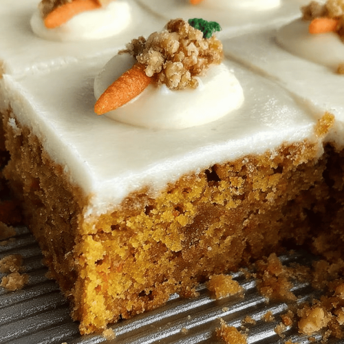Easy Sheet Pan Carrot Cake Bars Recipe