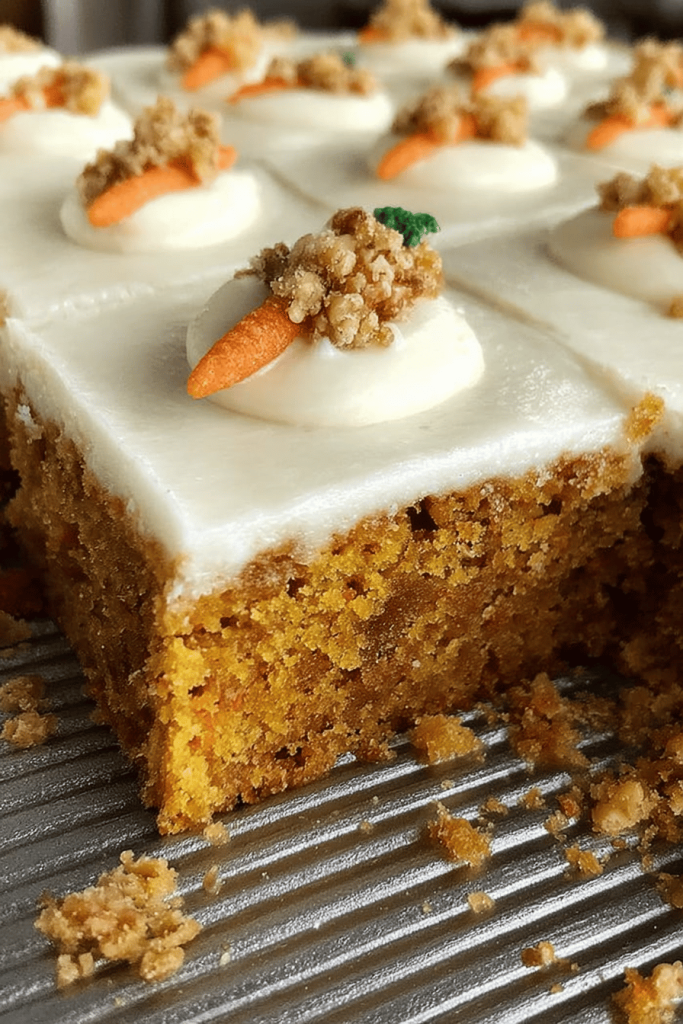Easy Sheet Pan Carrot Cake Bars Recipe