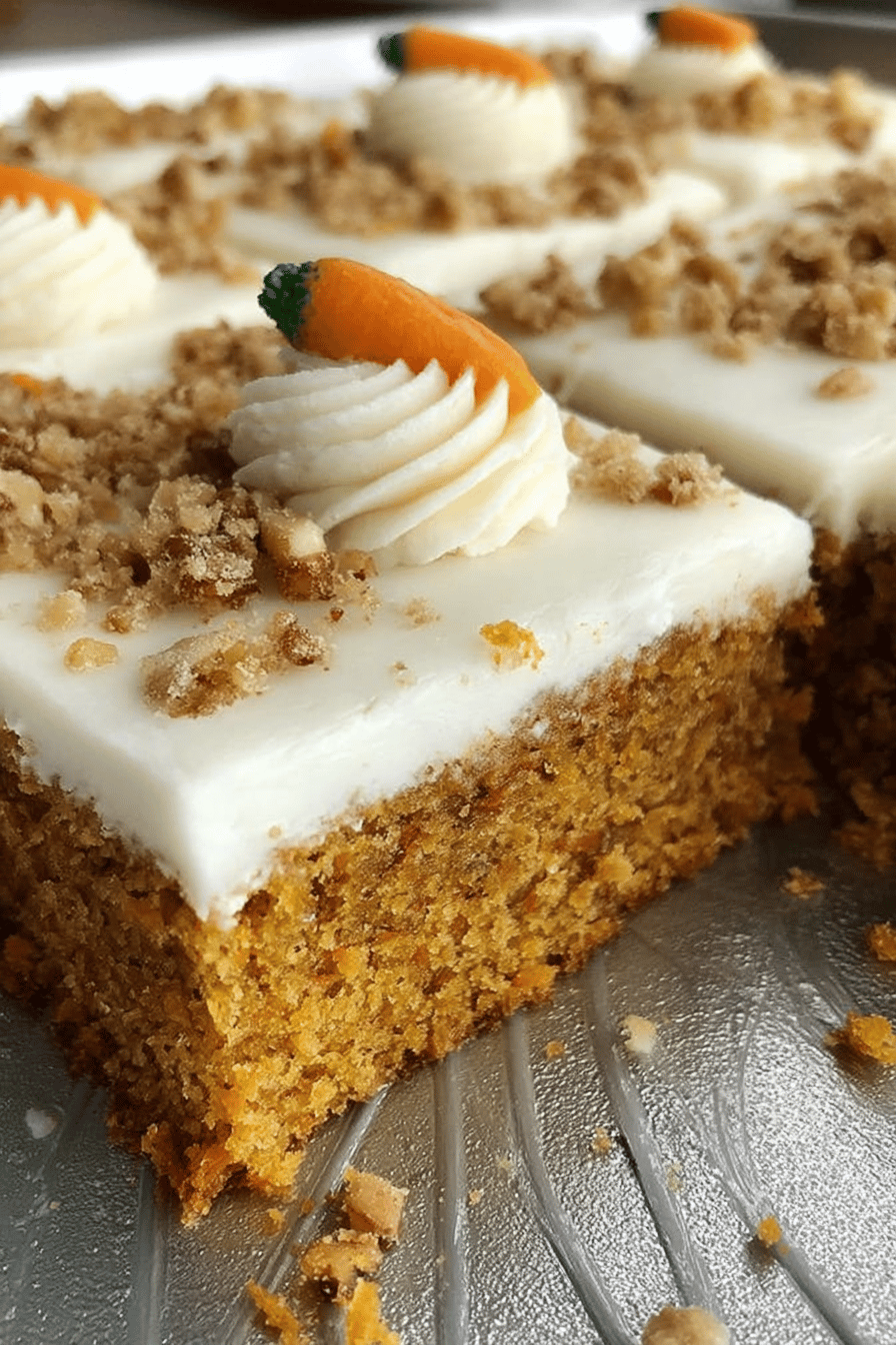 Easy Sheet Pan Carrot Cake Bars Recipe ingredients