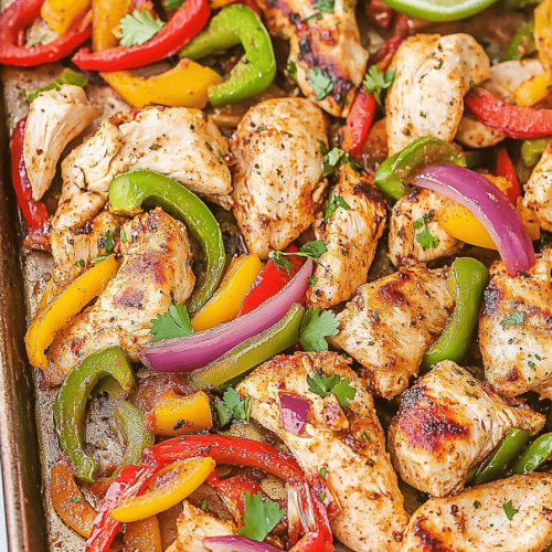 Easy Sheet Pan Chicken Fajitas Recipe