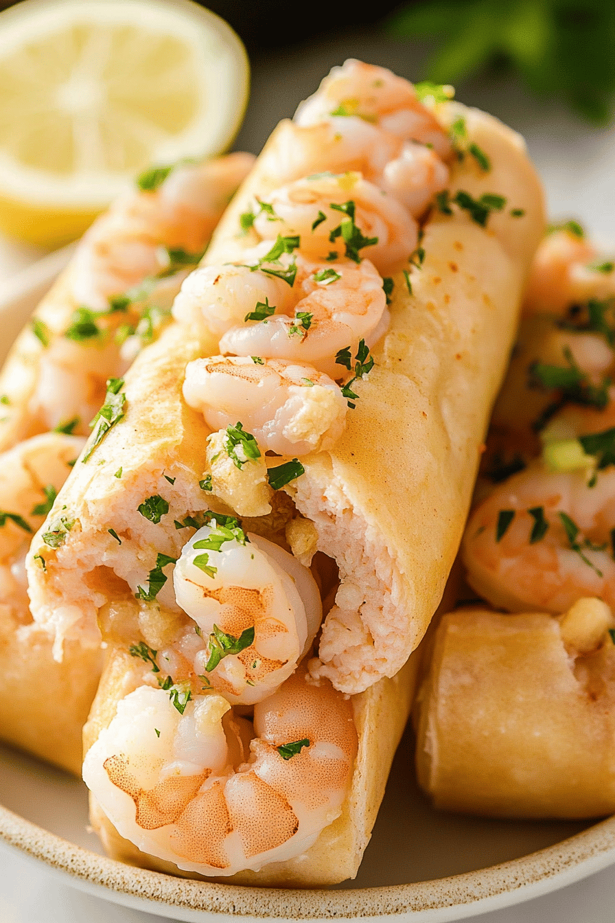 Easy Shrimp Rolls Recipe Final Dish Presentation