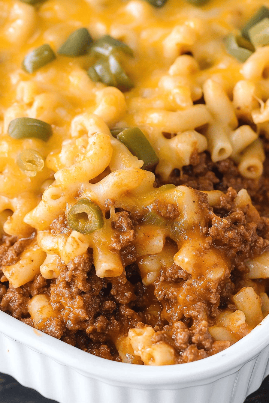 Easy Sloppy Joe Casserole Recipe ingredients