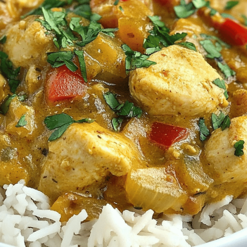 Easy Slow Cooker Chicken Coconut Curry