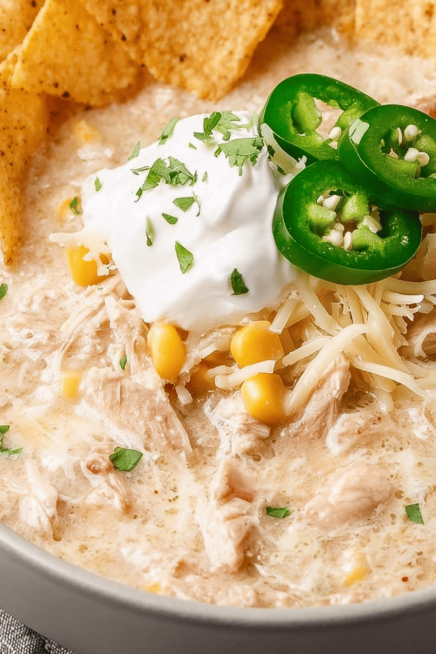 Easy Slow Cooker White Chicken Chili Recipe ingredients