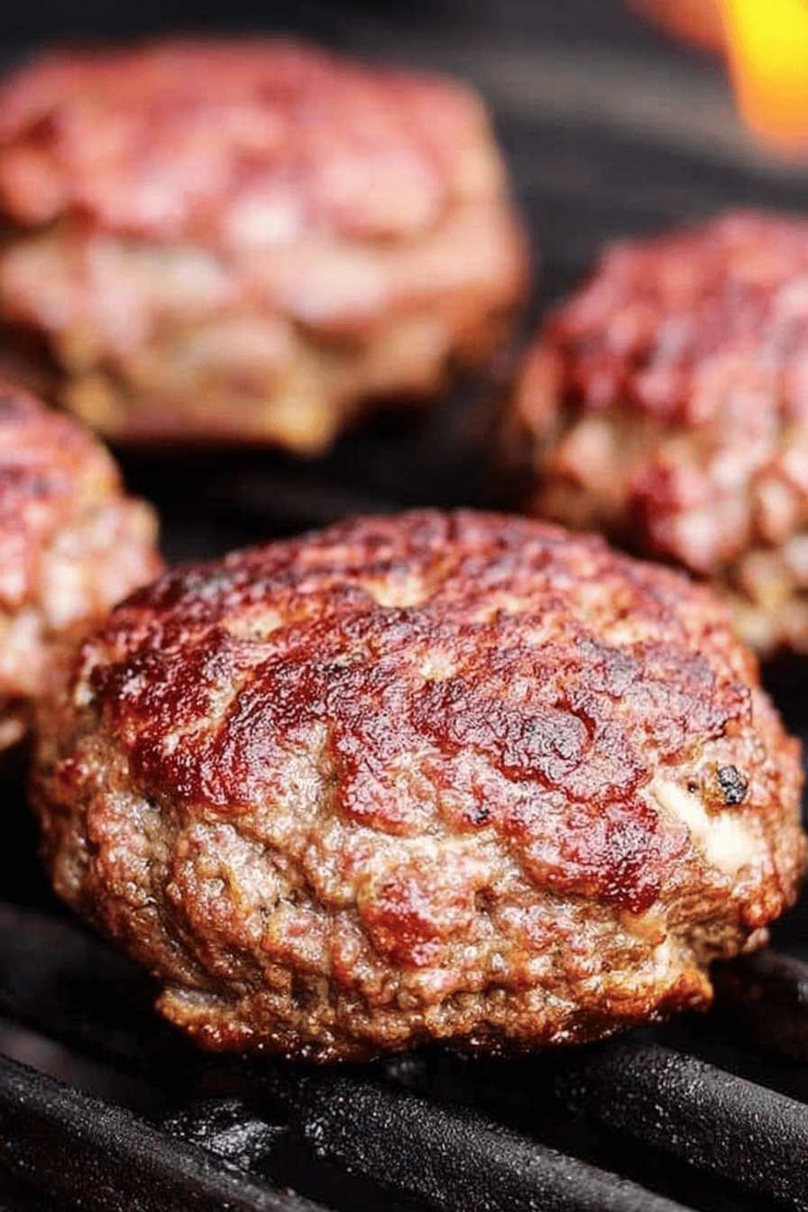 Easy Smoked Hamburgers Recipe Final Dish Presentation