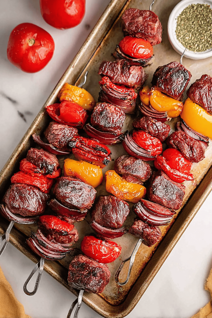 Easy Smoked Steak Kabobs