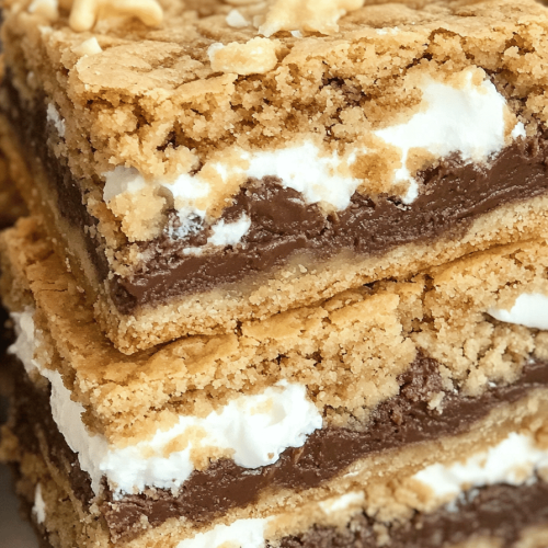 Easy S'mores Cookie Bars Recipe