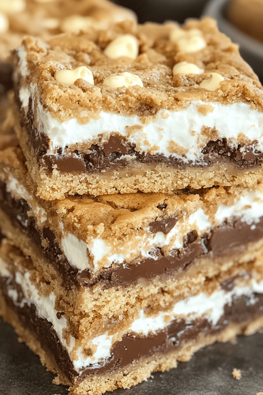 Easy S'mores Cookie Bars Recipe ingredients