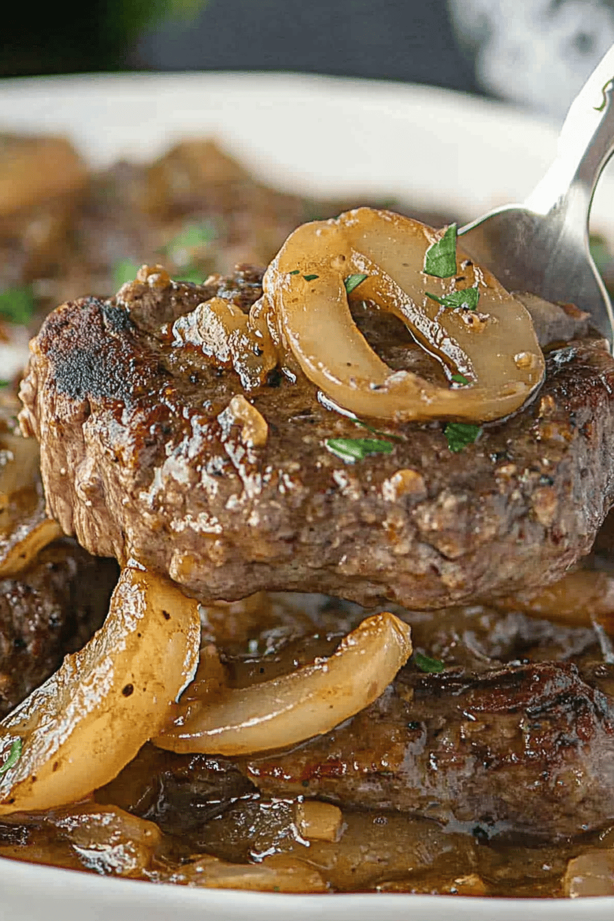 Easy Smothered Steak Recipe ingredients