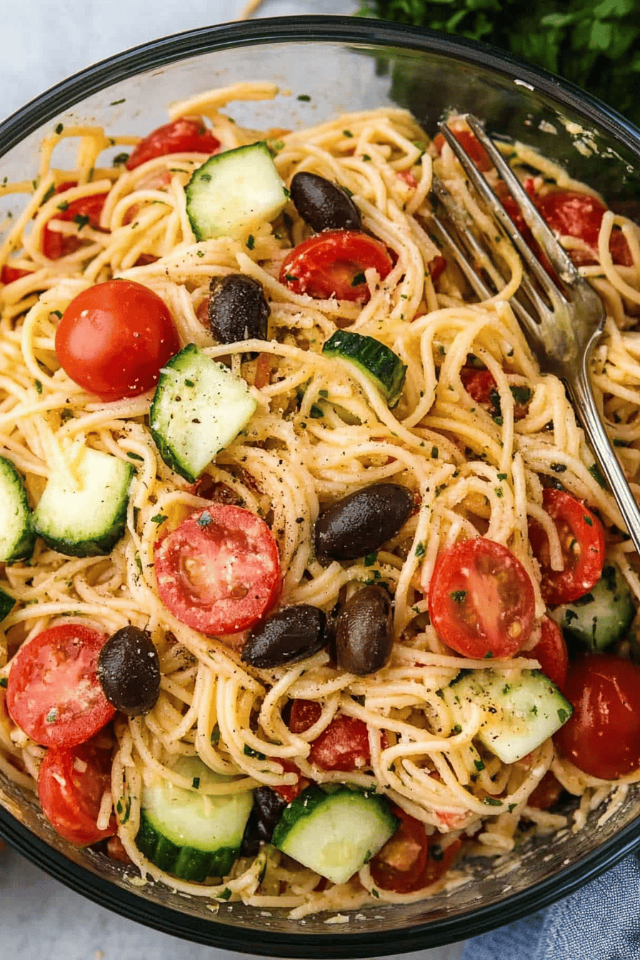 Easy Spaghetti Salad Recipe
