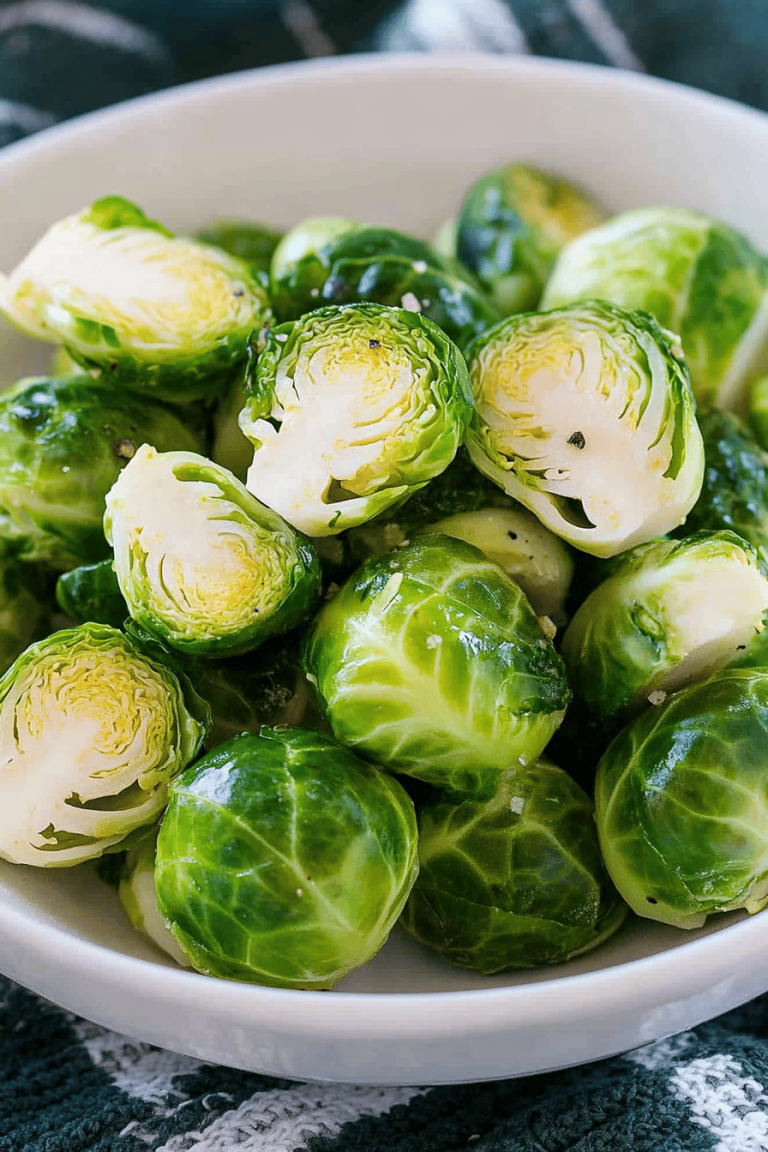 Easy Steamed Brussels Sprouts Recipe
