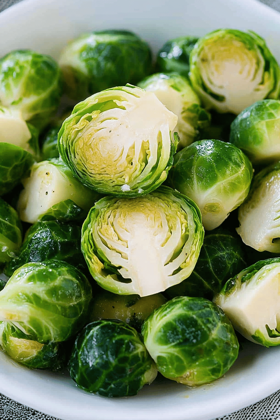 Easy Steamed Brussels Sprouts Recipe ingredients