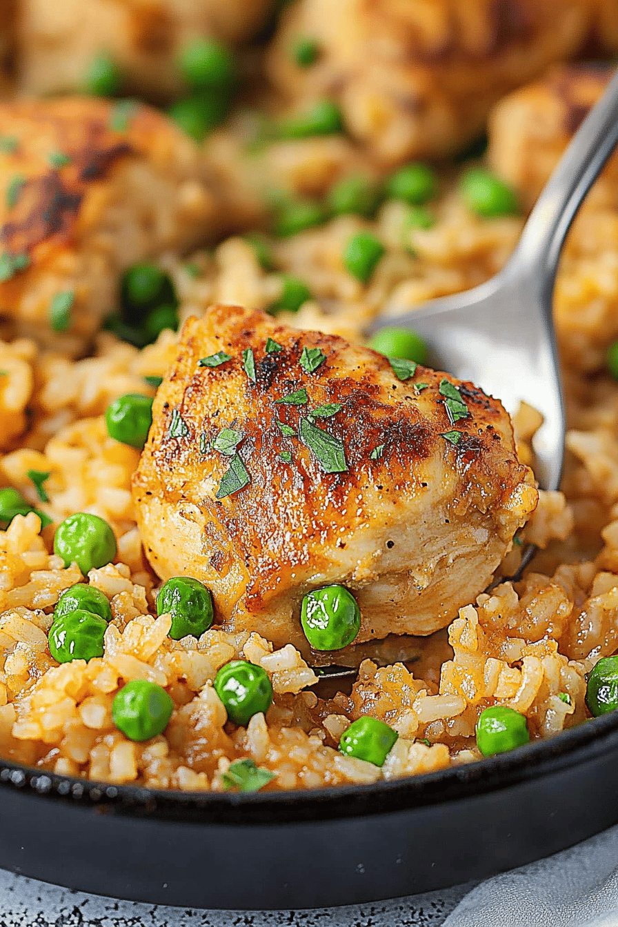 Easy Stovetop Chicken and Rice Recipe ingredients