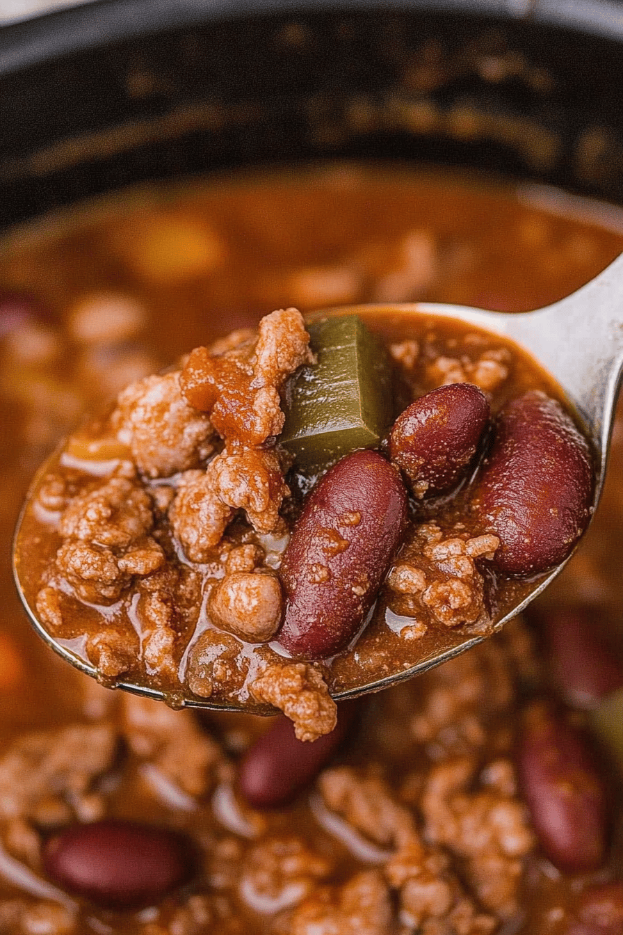 Easy Stovetop Chili Recipe ingredients