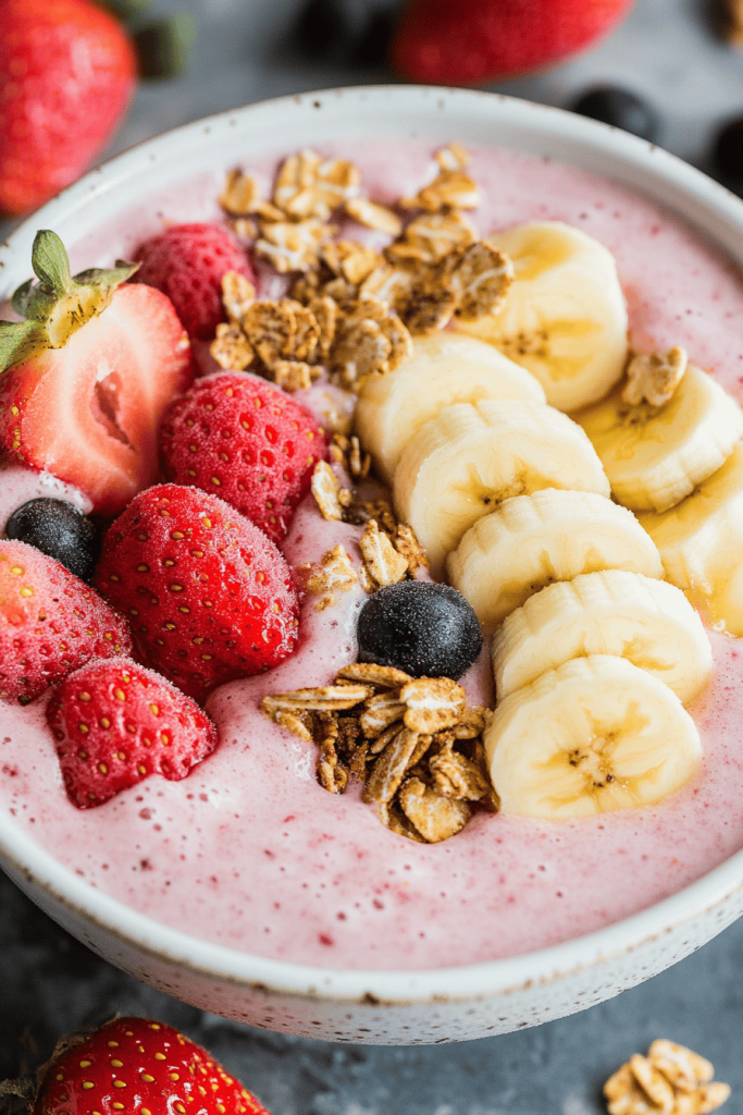Easy Strawberry Banana Smoothie Bowl Recipe