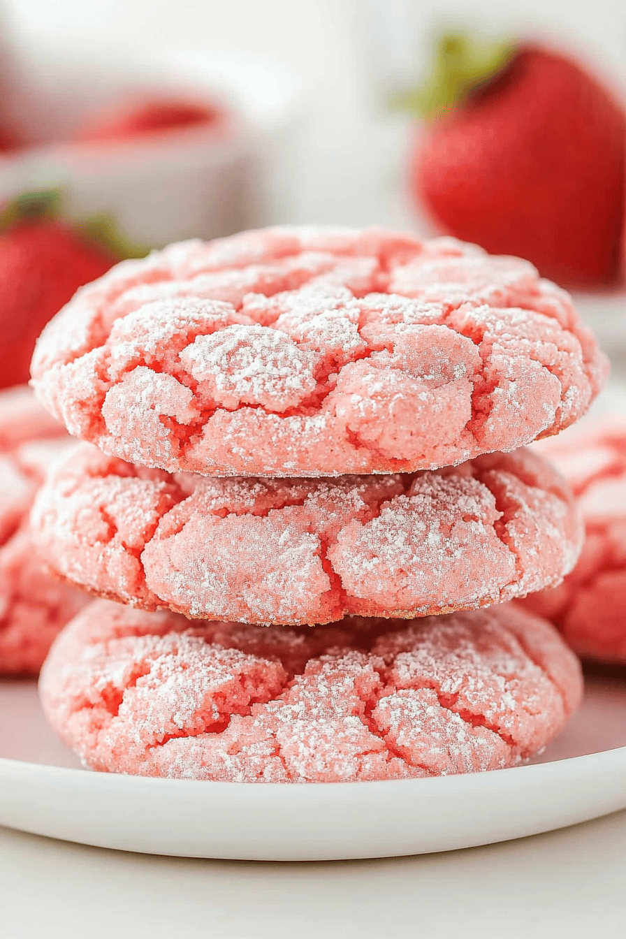 Easy Strawberry Cake Mix Cookies Recipe ingredients