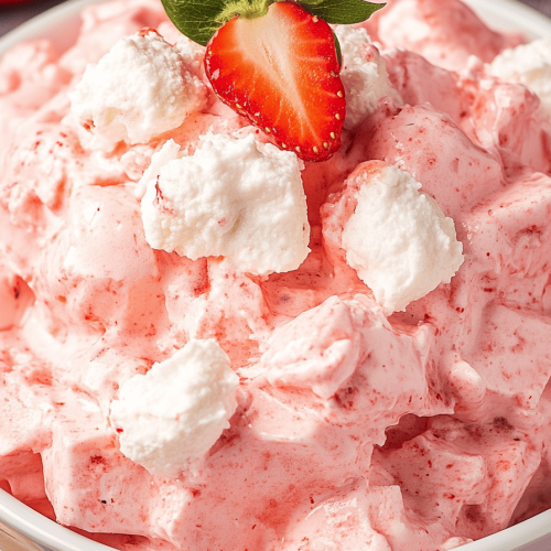 Easy Strawberry Jello Fluff Salad Recipe