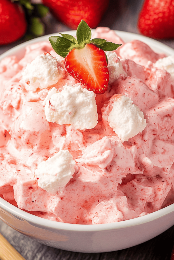 Easy Strawberry Jello Fluff Salad Recipe