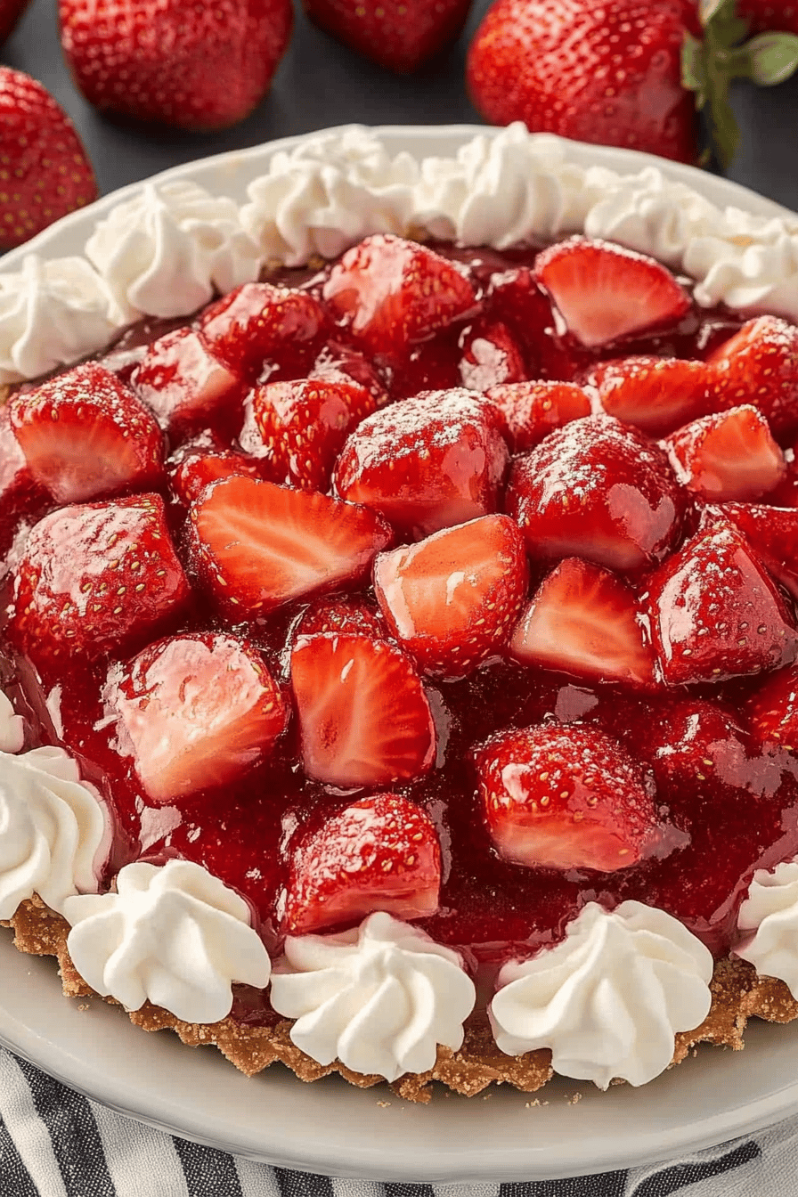 Easy Strawberry Jello Pie Recipe