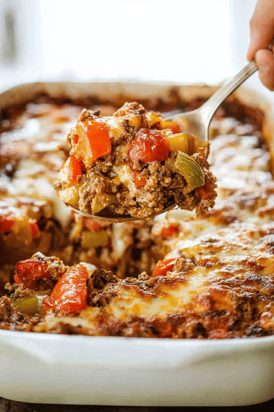 Easy Stuffed Bell Pepper Casserole Recipe ingredients