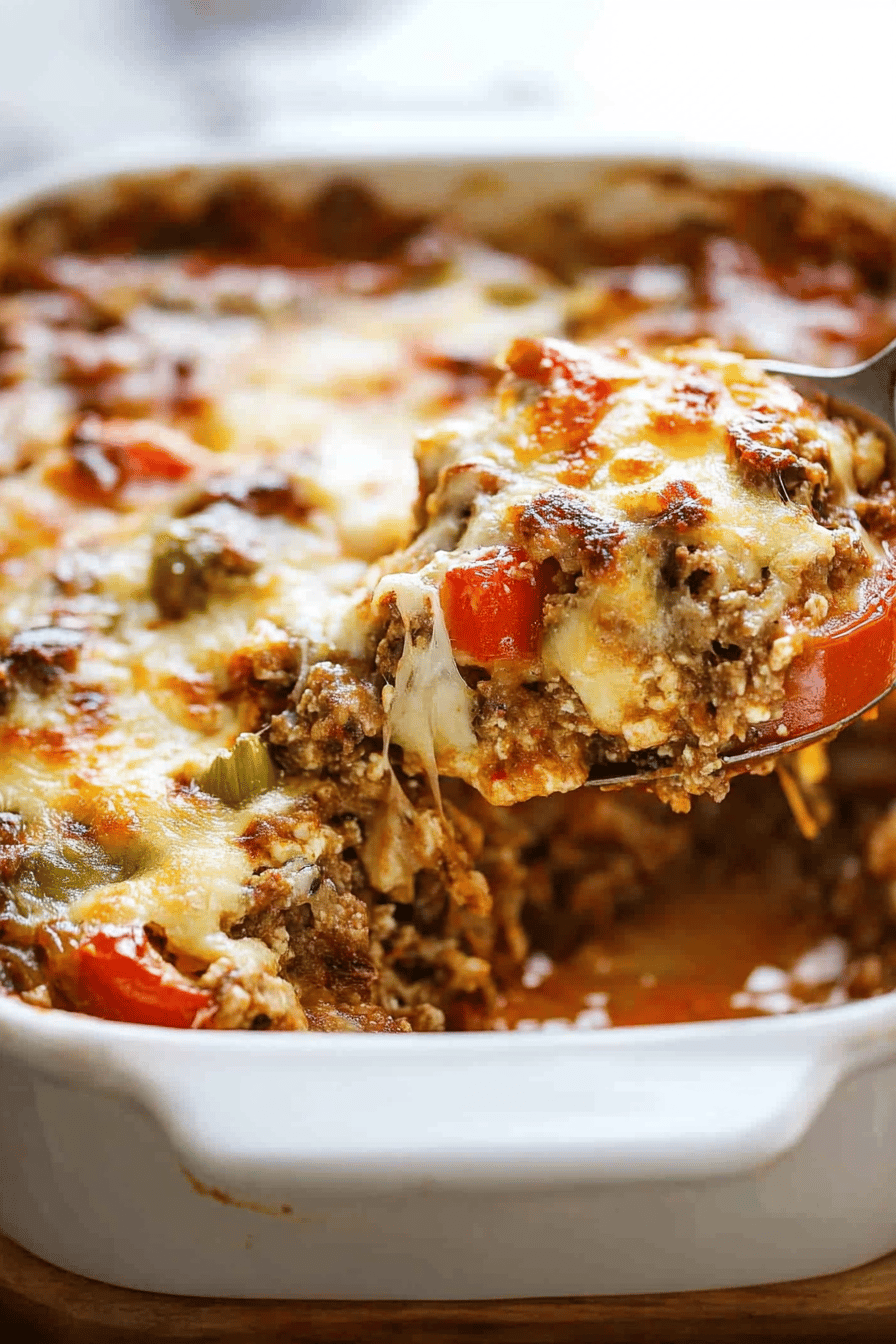 Easy Stuffed Bell Pepper Casserole Recipe