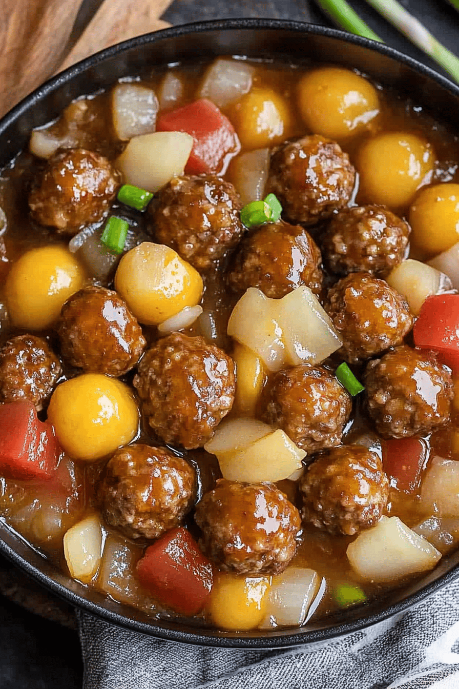 Easy Sweet and Sour Meatballs Recipe