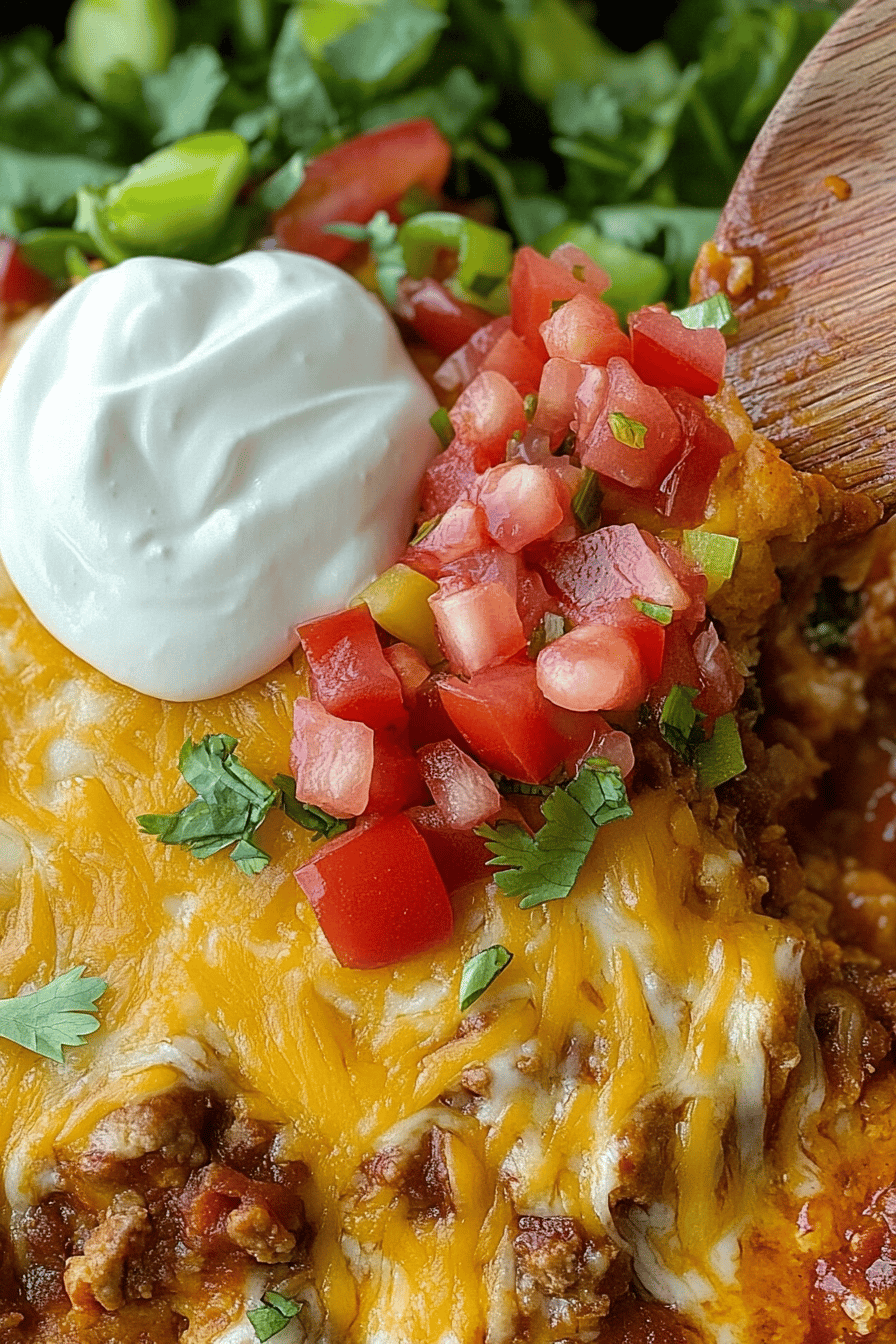 Easy Taco Biscuit Bake Recipe Final Dish Presentation