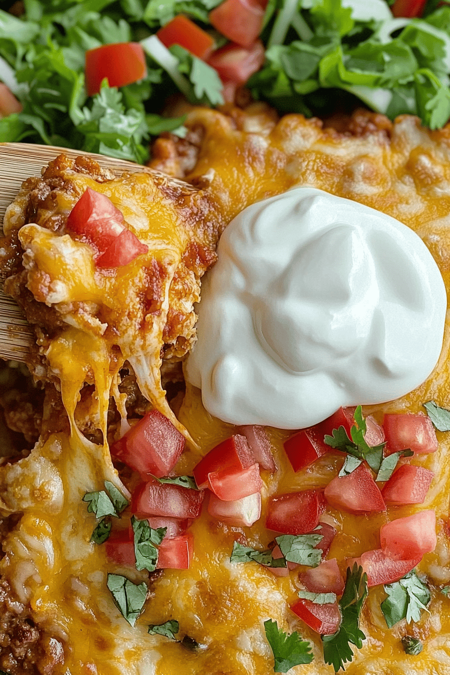 Easy Taco Biscuit Bake Recipe Final Dish Presentation