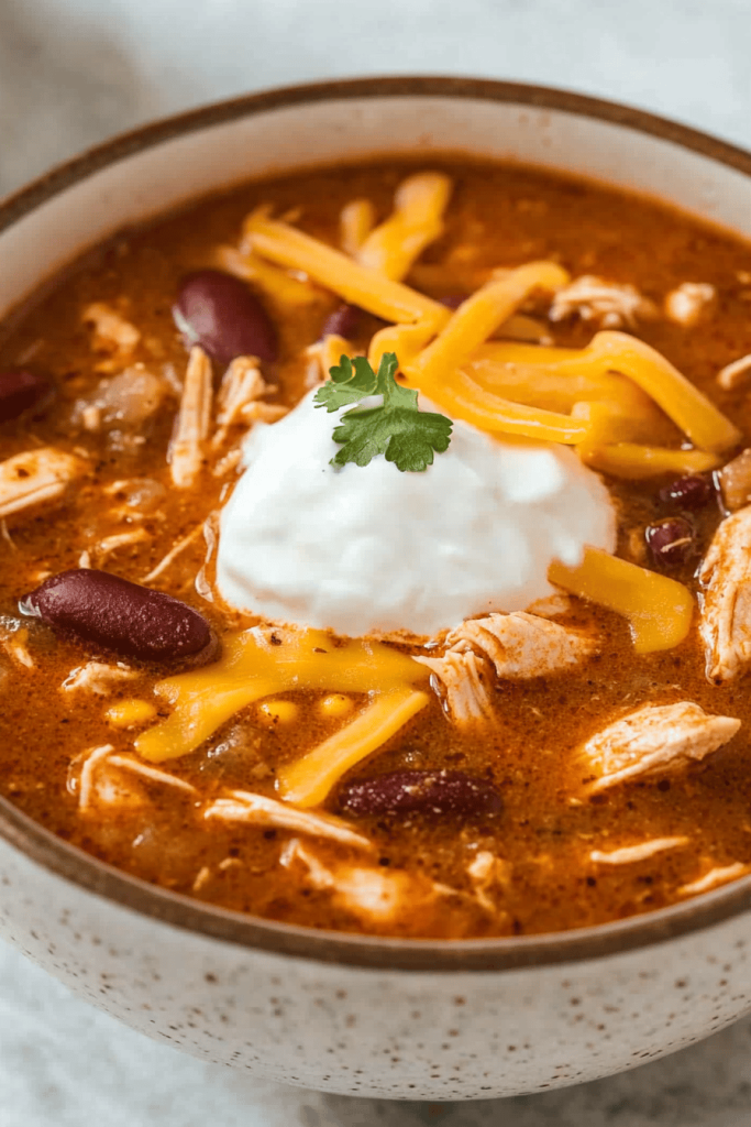 Easy Taco Ranch Chicken Chili Recipe