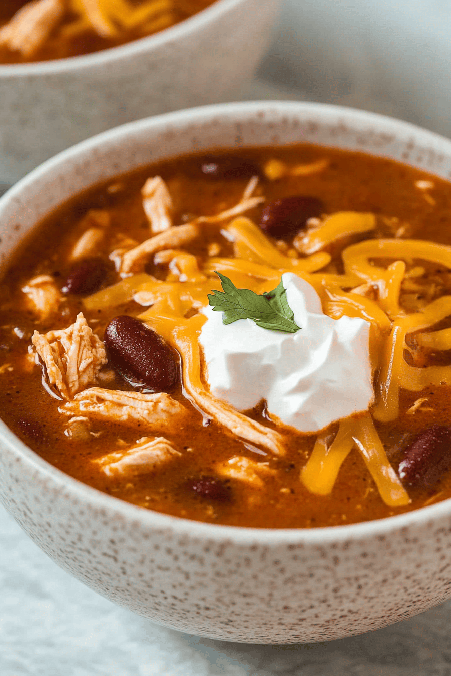Easy Taco Ranch Chicken Chili Recipe ingredients