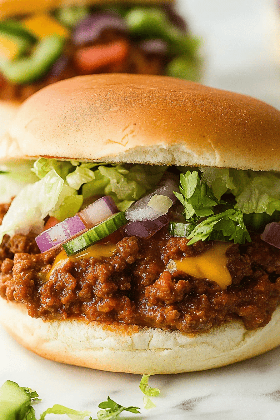 Easy Taco Sloppy Joes Recipe ingredients