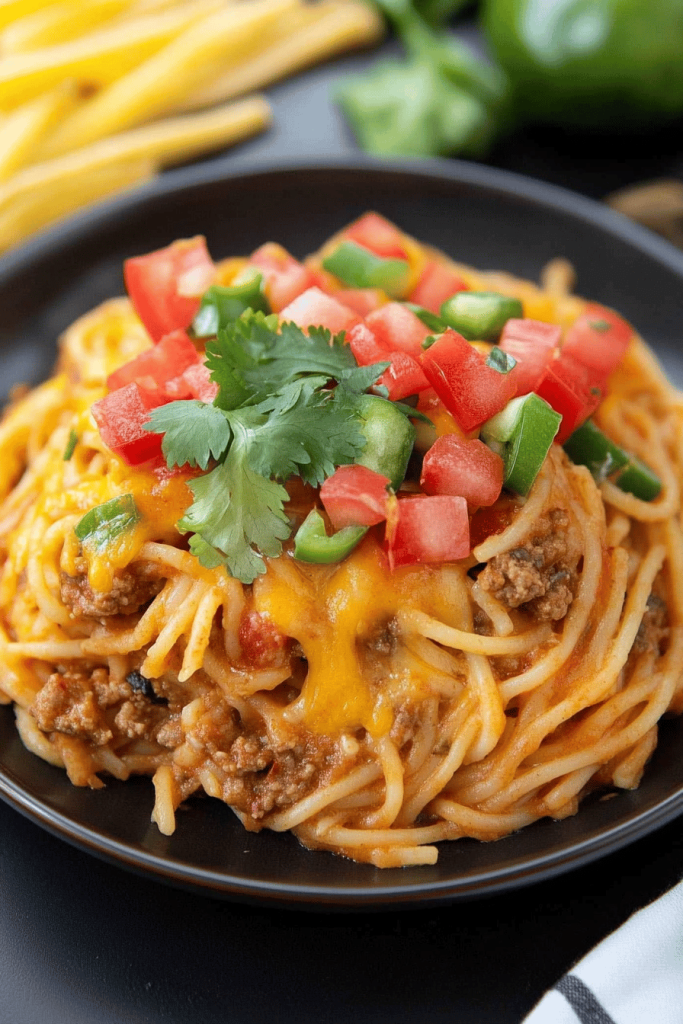 Easy Taco Spaghetti Recipe