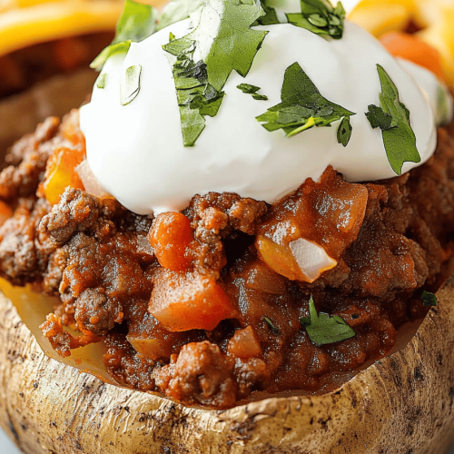 Easy Taco-Stuffed Baked Potatoes Recipe