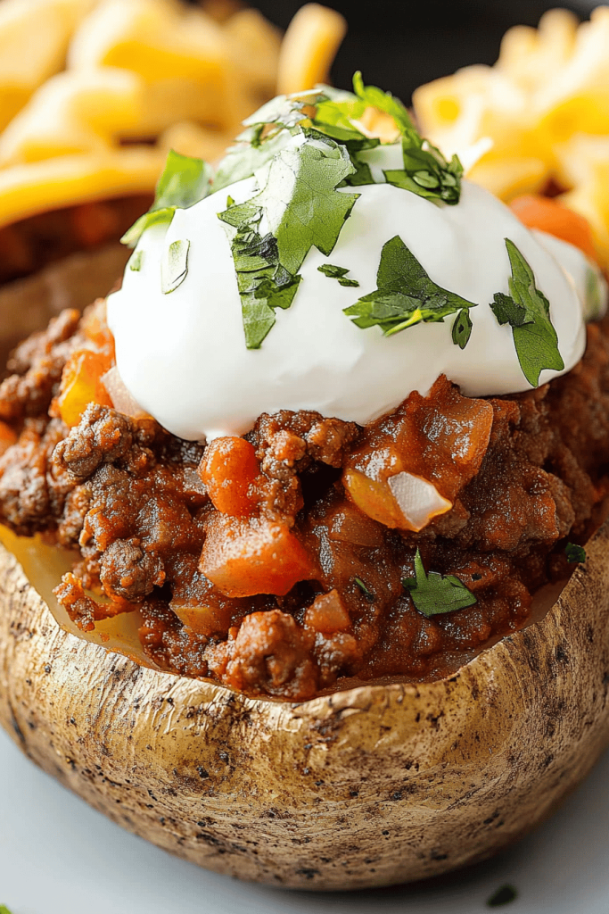 Easy Taco-Stuffed Baked Potatoes Recipe