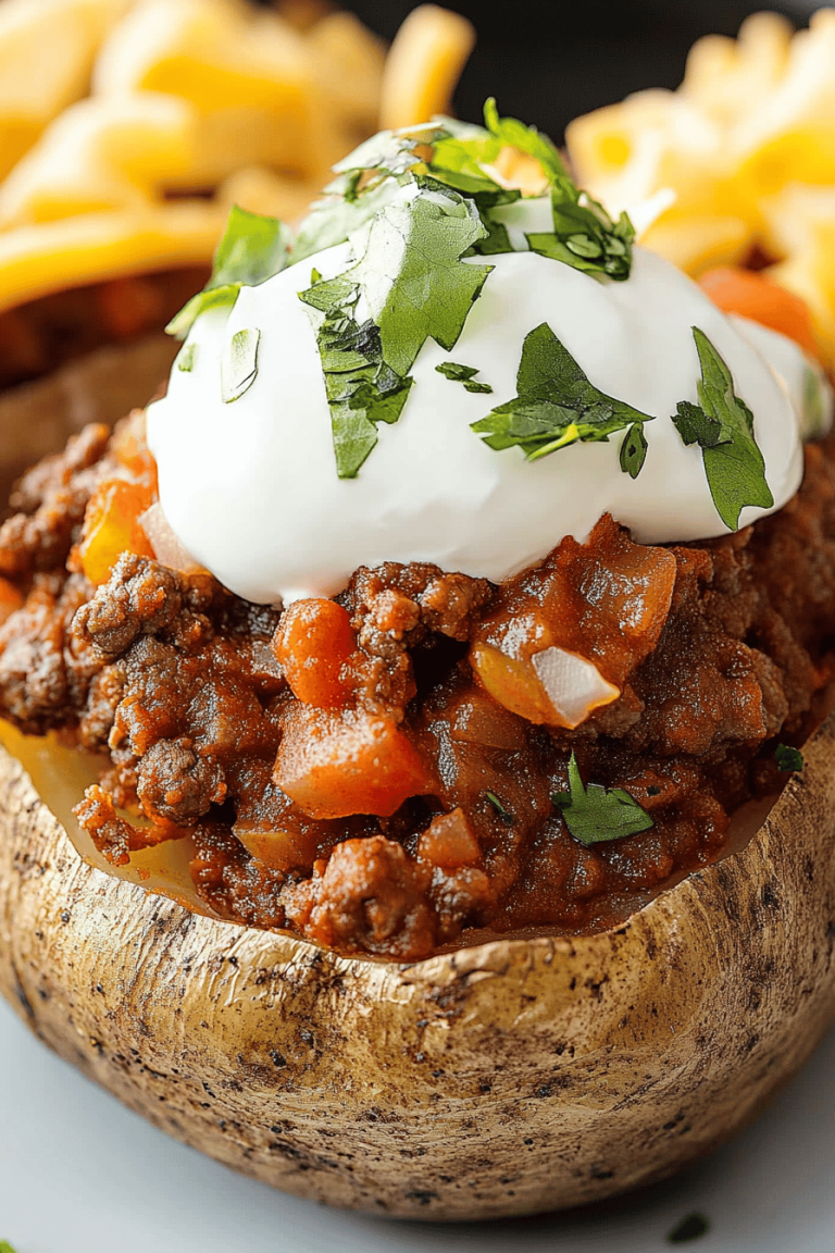 Easy Taco-Stuffed Baked Potatoes Recipe