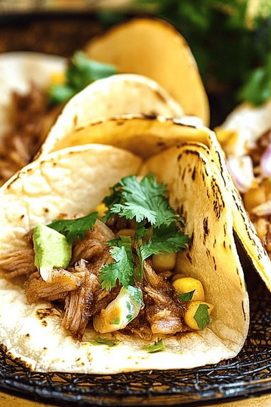 Easy Tacos al Pastor Recipe Final Dish Presentation
