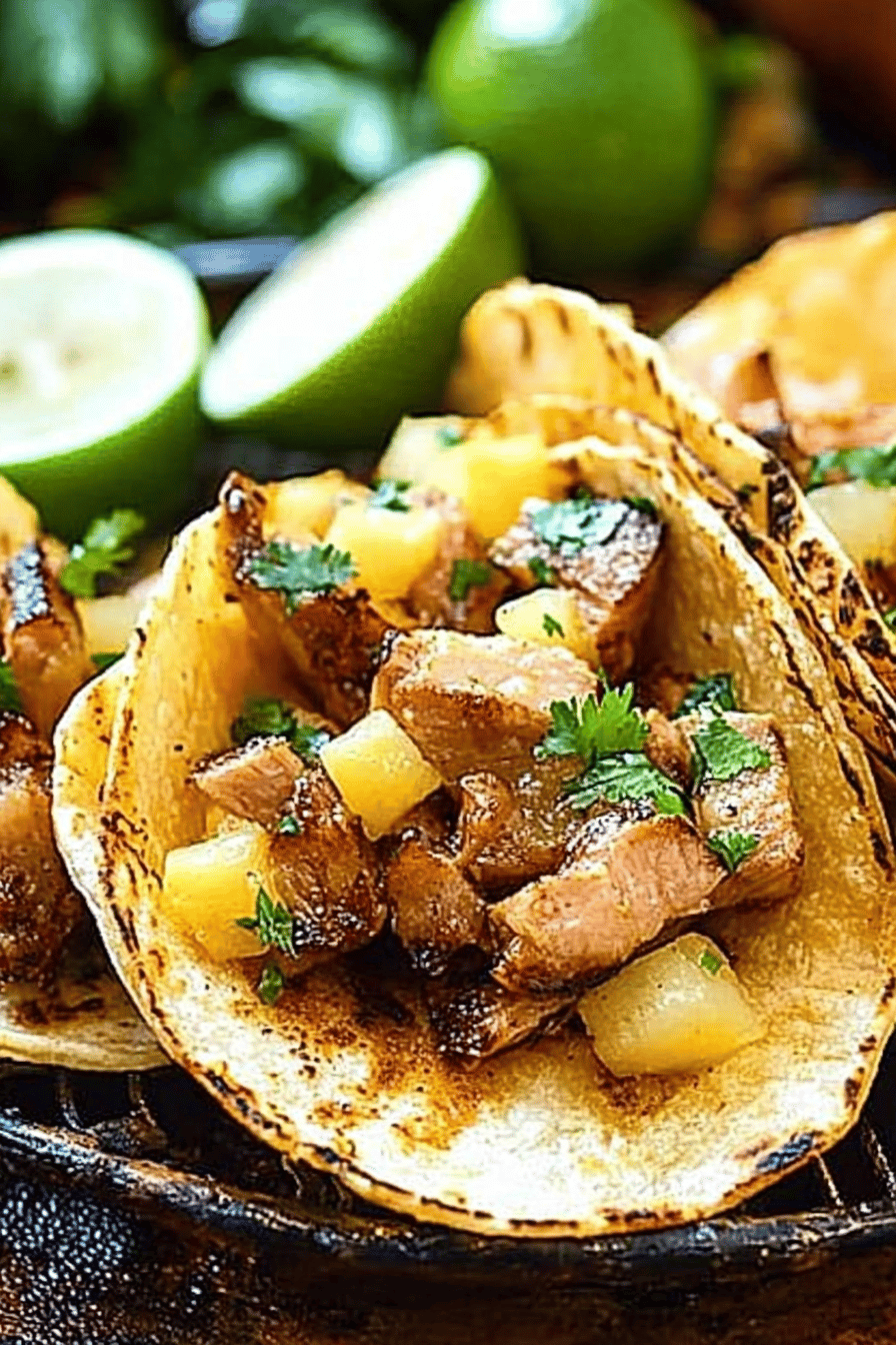 Easy Tacos al Pastor Recipe ingredients