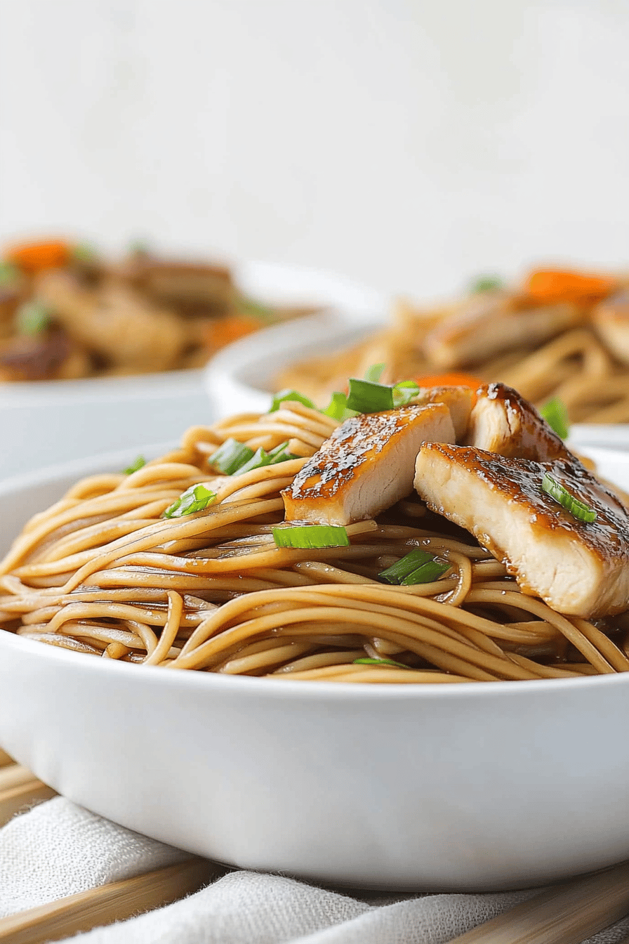 Easy Teriyaki Noodles Recipe ingredients
