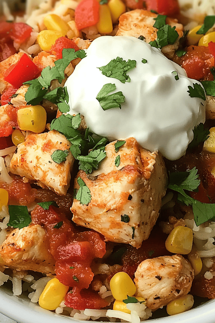 Easy Tex-Mex Chicken Recipe Final Dish Presentation