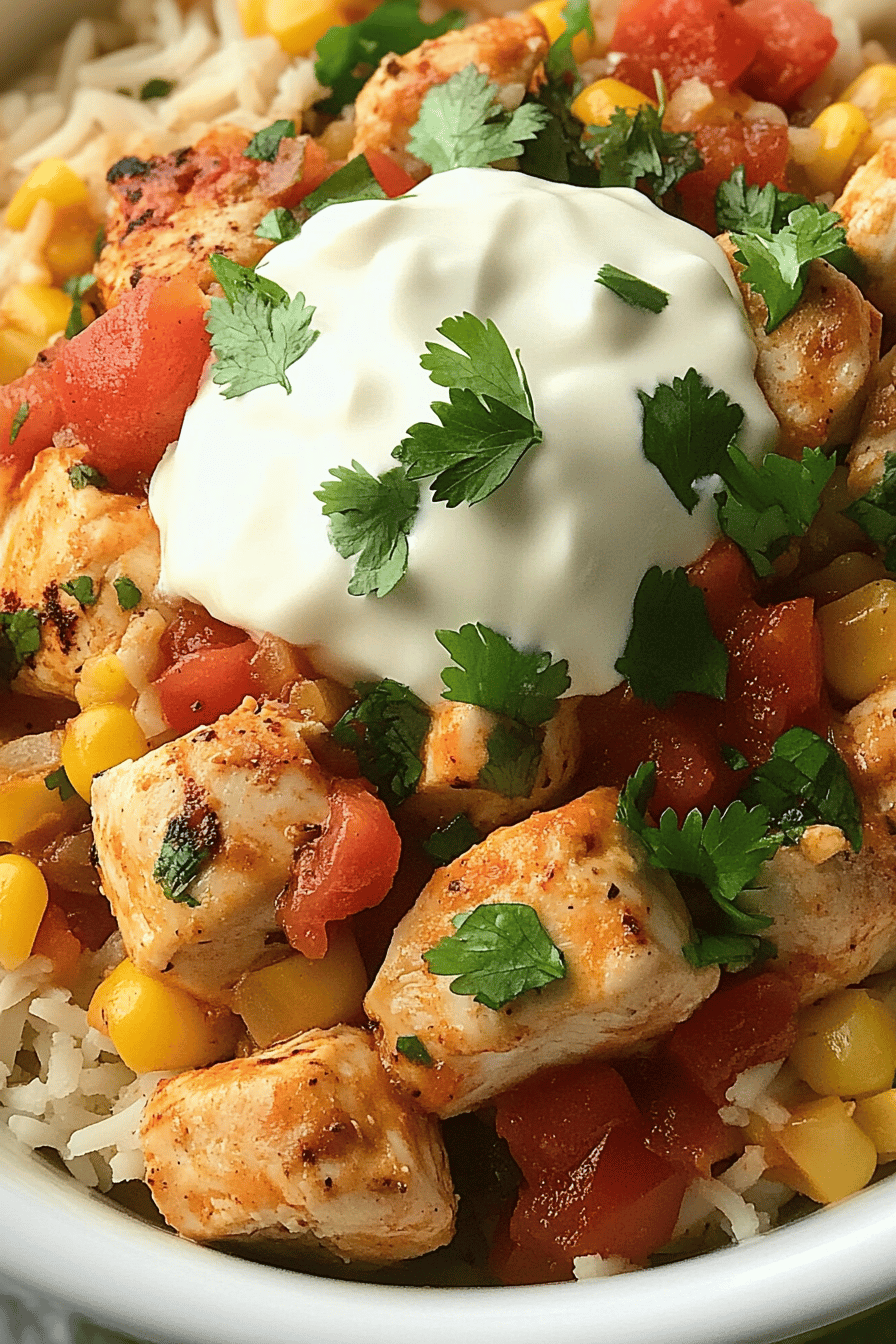 Easy Tex-Mex Chicken Recipe Final Dish Presentation