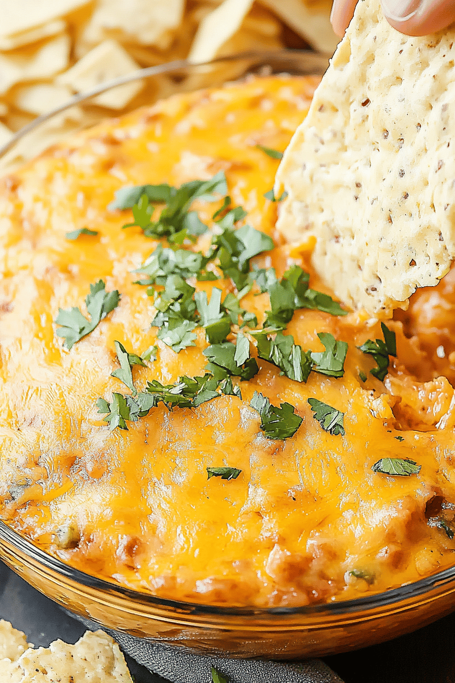Easy Texas Trash Dip Recipe Final Dish Presentation