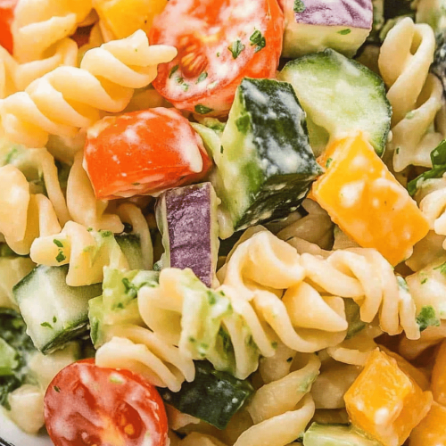 Easy Tri-Color Pasta Salad Recipe