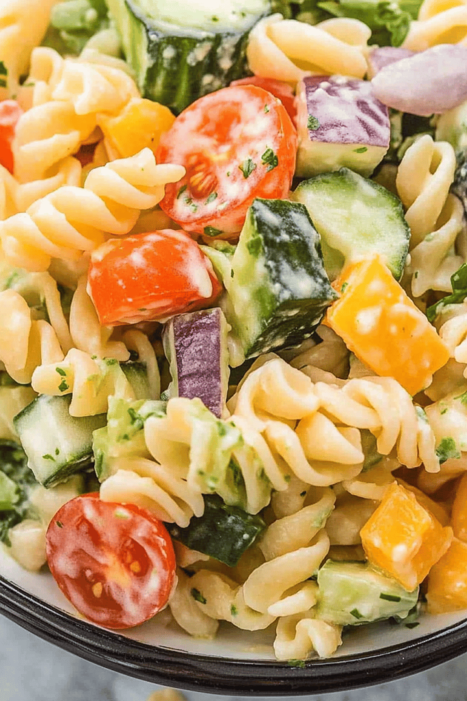 Easy Tri-Color Pasta Salad Recipe