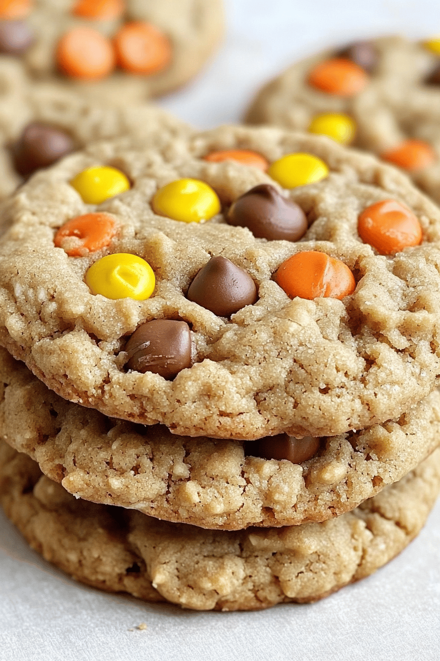 Easy Triple Peanut Butter Monster Cookies ingredients